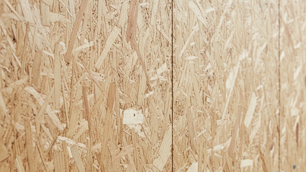 Oriented strand board (OSB) base, securely fastened and ready for surface treatment.