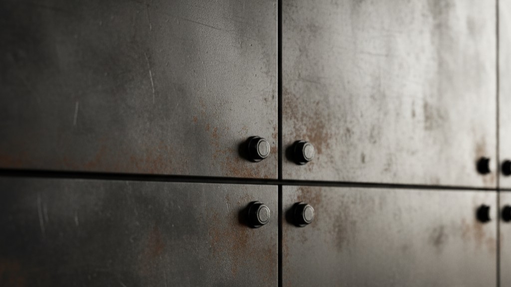 Cleaned and treated metal plate base for flexible stone installation.